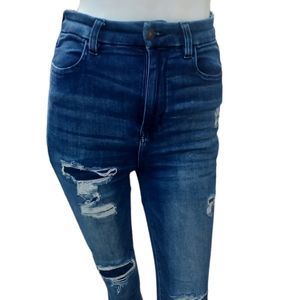 698510.....American Eagle Skinny Jeans Size 0 Short, W24", 26" Inseam 10" Rise